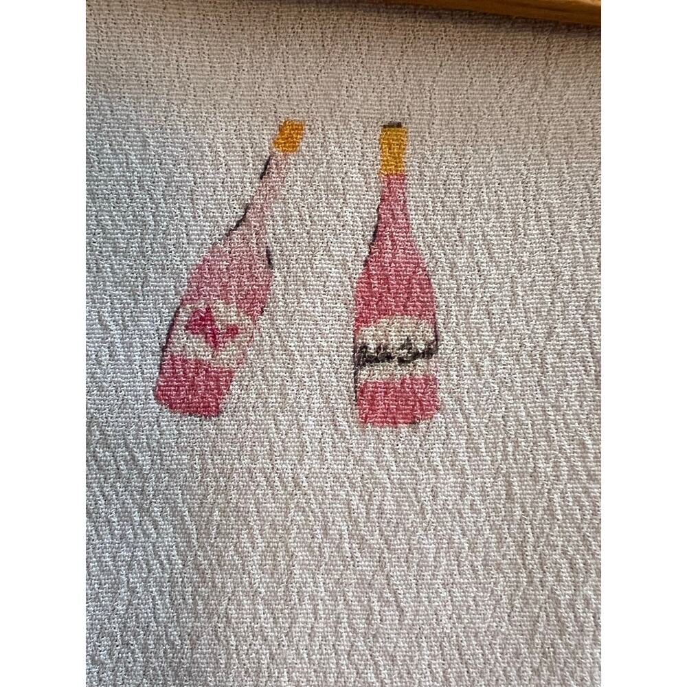 Rails Whitney Champagne Bottle Print Button Up Bl… - image 7